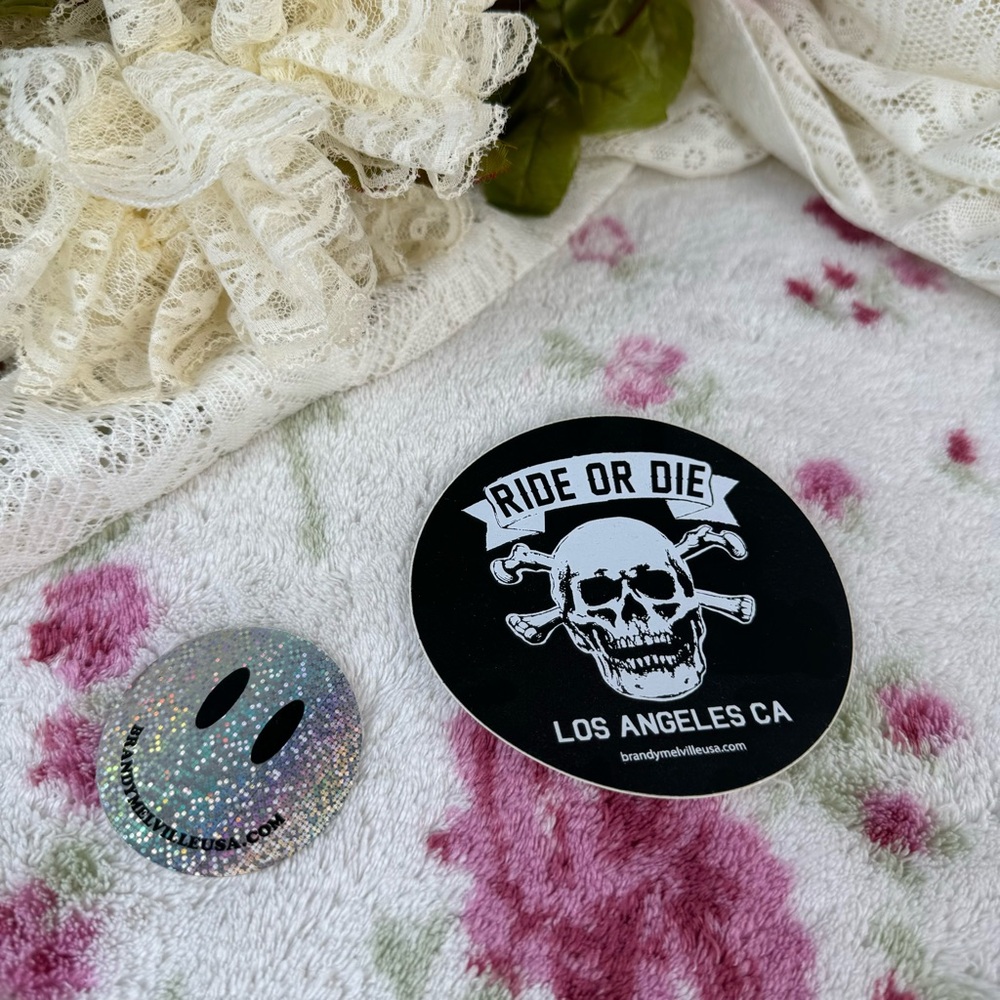 Brandy Melville Ride or Die Sticker